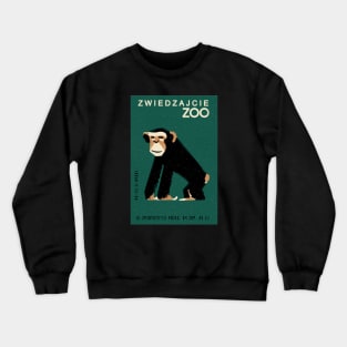 Vintage monkey zoo label Crewneck Sweatshirt